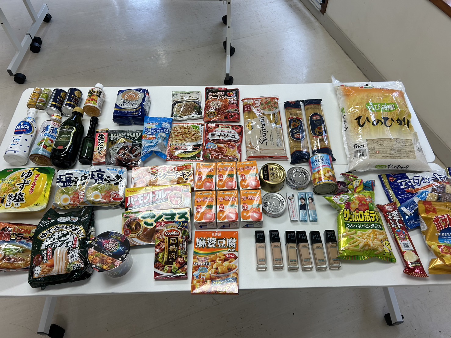 ご寄付いただいた食品
